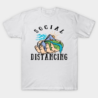 Social Distancing Nature Lover T-Shirt